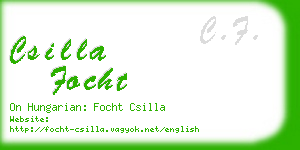 csilla focht business card